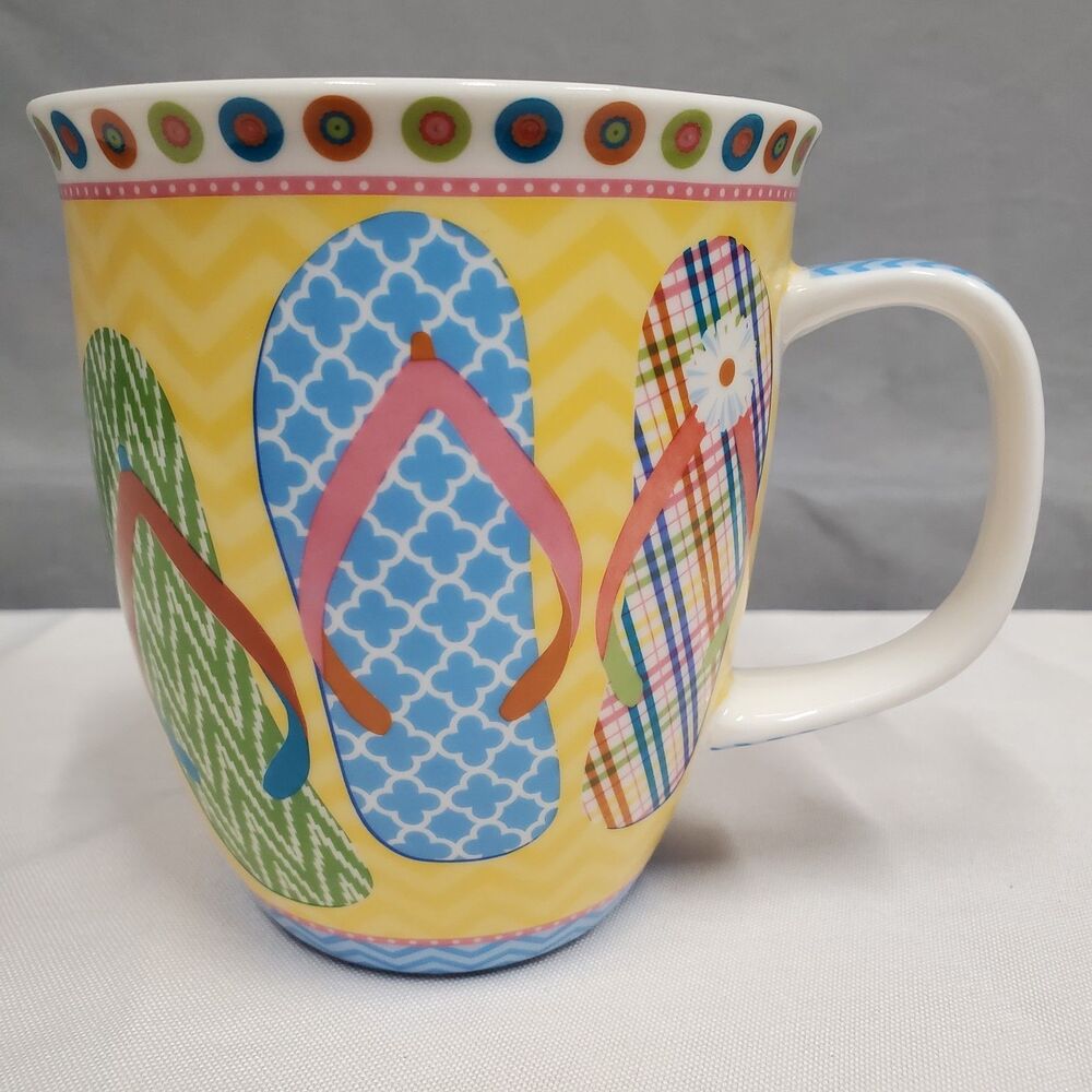 Cape Shore Flip Flop Coffee Mug Tea Cup Large Beach Shore Life